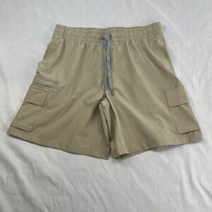 All In Motion Cargo Hiking Utility Tan Khaki Stretch Woven Shorts